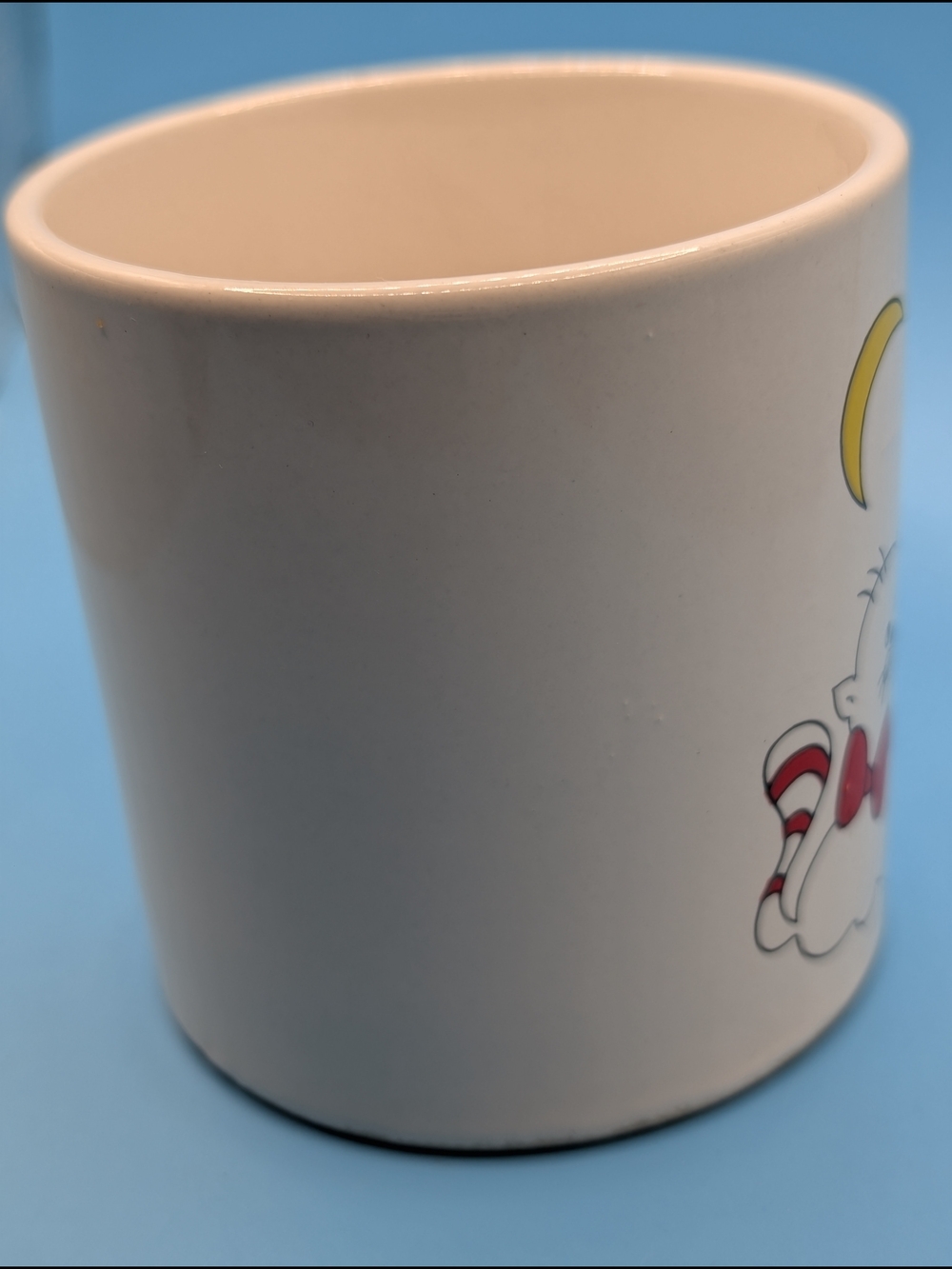 Vintage White Cat Print Ceramic Mug - Picture 6 of 8